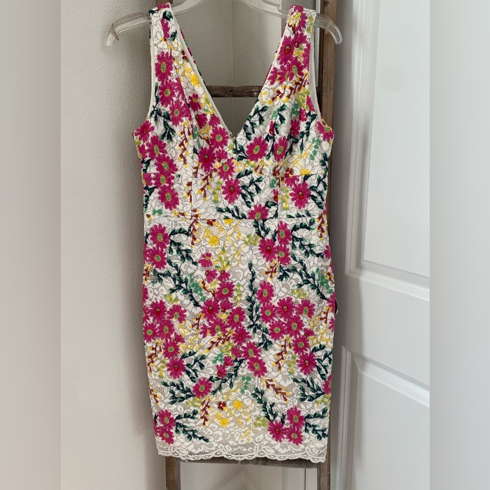 Anthropologie - Moulinette Soeurs - Taylor Floral-Print Lace Dress - Size 10 - Picture 6 of 11